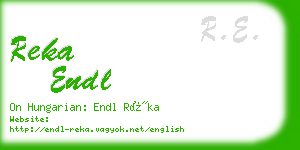 reka endl business card